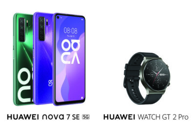 කාර්යක්ෂම පහසු දිවියකට Huawei Nova 7 SE, 5G සහ Huawei Watch GT 2 Pro