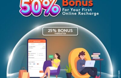 Recharge online with HUTCH and enjoy up to 50% bonus!