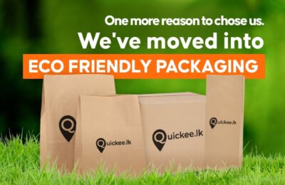 Quickee.lk Reiterates Commitment to Eco-friendly operations with all-new green packaging initiative