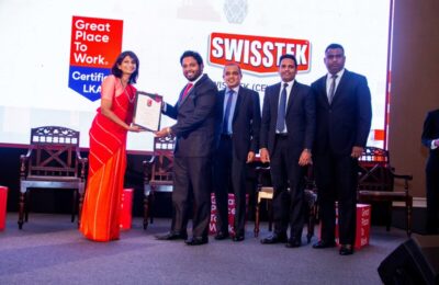 Swisstek Aluminium Ltd certified as a ‘Great Place to Work’ in Sri Lanka