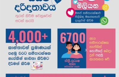 ඔසප් දරිද්‍රතාවය තුරන් කිරීමේ අරමුණින් දියත් කල “Fems ඇය” සිය ගමන් මගේ පළමු සංවත්සරය සමරයි