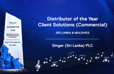 SINGER wins Distributor of the Year award at Dell Technologies AEM Awards 2022