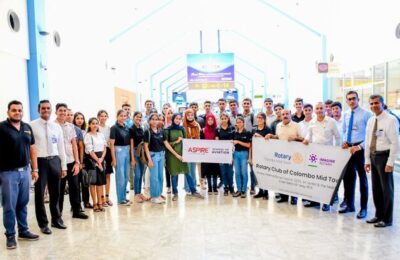 Rotary Club of Colombo Mid Town organizes special Education Tour for Interactors and Aviation Students