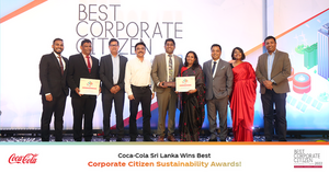 Coca-Cola Sri Lanka’s Material Recovery Facilities and Water Replenishment projects wins awards at the at the ‘Best Corporate Citizen Awards 2022’
