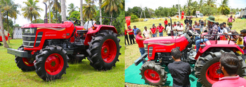 DIMO Agribusinesses and Mahindra Tractors introduce the latest 50 HP Mahindra Yuvo Tech+ 585 tractor to the Sri Lankan farming community
