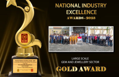 Raja Jewellers Clinches Prestigious Gold Award at National Industry Excellence Awards 2023