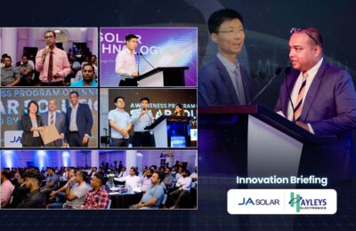 Hayleys Electronics and JA Solar launch innovation briefing to drive wider Solar Awareness in Sri Lanka