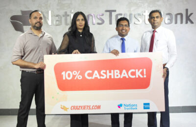 Book, Fly, Save! Nations Trust Bank American Express Cardholders Get 10% Cashback with Crazy Jets