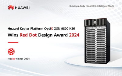 Huawei Kepler Platform OptiX OSN 9800 K36 Wins Red Dot Design Award 2024