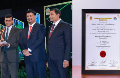 2024 ජනාධිපති පරිසර සම්මාන උළෙලේදී Neptune Recyclers ලෝකඩ සම්මානයෙන් පිදුම් ලබයි