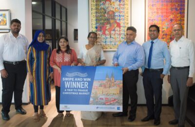 Dr. Kumari Navaratne wins Nations Trust Bank American Express Swipe & Win a Trip to Prague Christmas Market Campaign