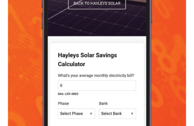 Hayleys Solar’s Online Savings Calculator enables Sri Lankans to Capitalise on Solar Power