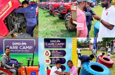 2025 මහ කන්නයේ දී ට්‍රැක්ටර් රථ හිමියන්ට සවියක් වෙමින්  DIMO Care Camp සහ Mahindra ට්‍රැක්ටර් සේවා කඳවුරු මාලාව මෙවරත් අති සාර්ථකව නිමාවේ
