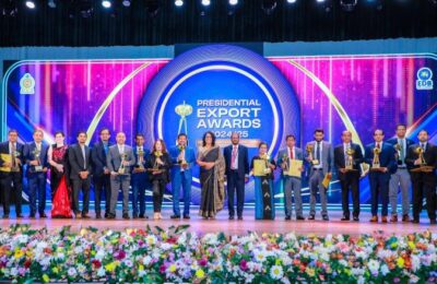 Presidential Export Awards Presented in Recognition of Sri Lankan Exporters Who Have Made Exceptional Contributions to the Export Sector