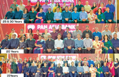 Pan Asia Bank felicitates longstanding employees at special appreciation event