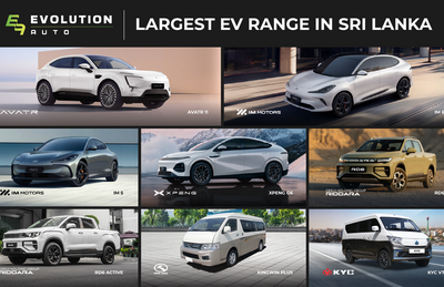 Evolution Auto Reinforces Leadership in Sri Lanka’s EV Market with the Country’s Widest and Most Diverse Electric Vehicle Portfolio for 2026