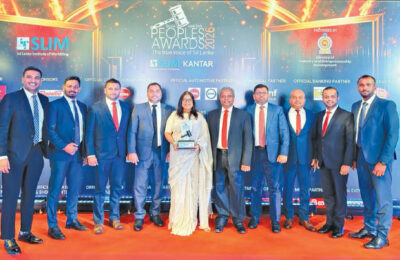 INSEE Sanstha Cement feted at SLIM Kantar People’s Awards