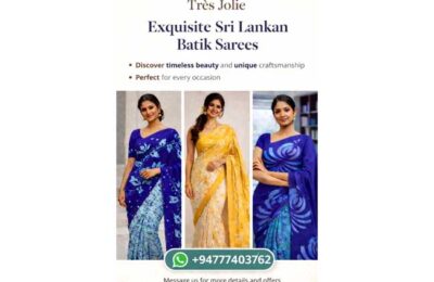 Très Jolie Handmade Sri Lankan Batik Cotton Sarees – Colour Your Life!