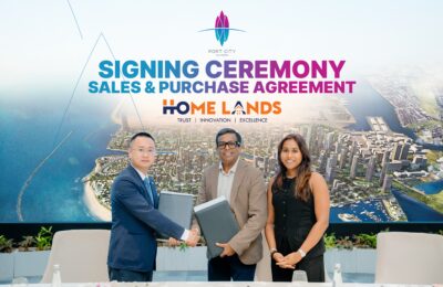 Home Lands Signs SPA with CHEC Port City to Develop Twin Tower High-rise in the Central Park District of Port City Colombo