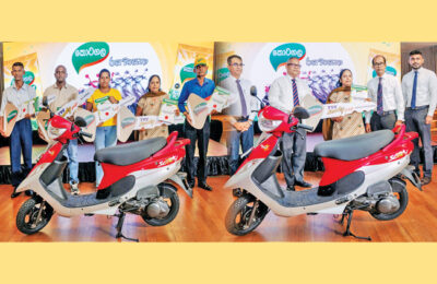‘Kotagala Kahata Rasa Wasana 2025’ awards winners with TVS Scooty motorcycles