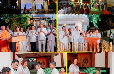 Swadeshi Khomba illuminates Kiri Vehera & Ruhunu Maha Kataragama Devalaya at Kataragama for the 25th consecutive year