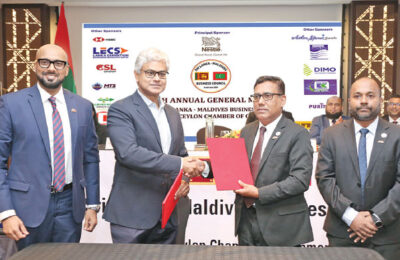 The Ceylon Chamber of Commerce, Maldives Business Chamber sign MoU to expand bilateral business opportunities