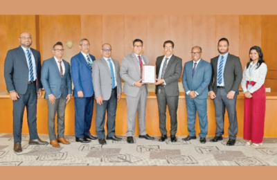 HNB Bank receives ISO 9001:2015 Quality Management System Certification for CCU financial services