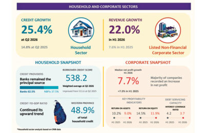 CBSL warns of rising credit risks despite financial system stability